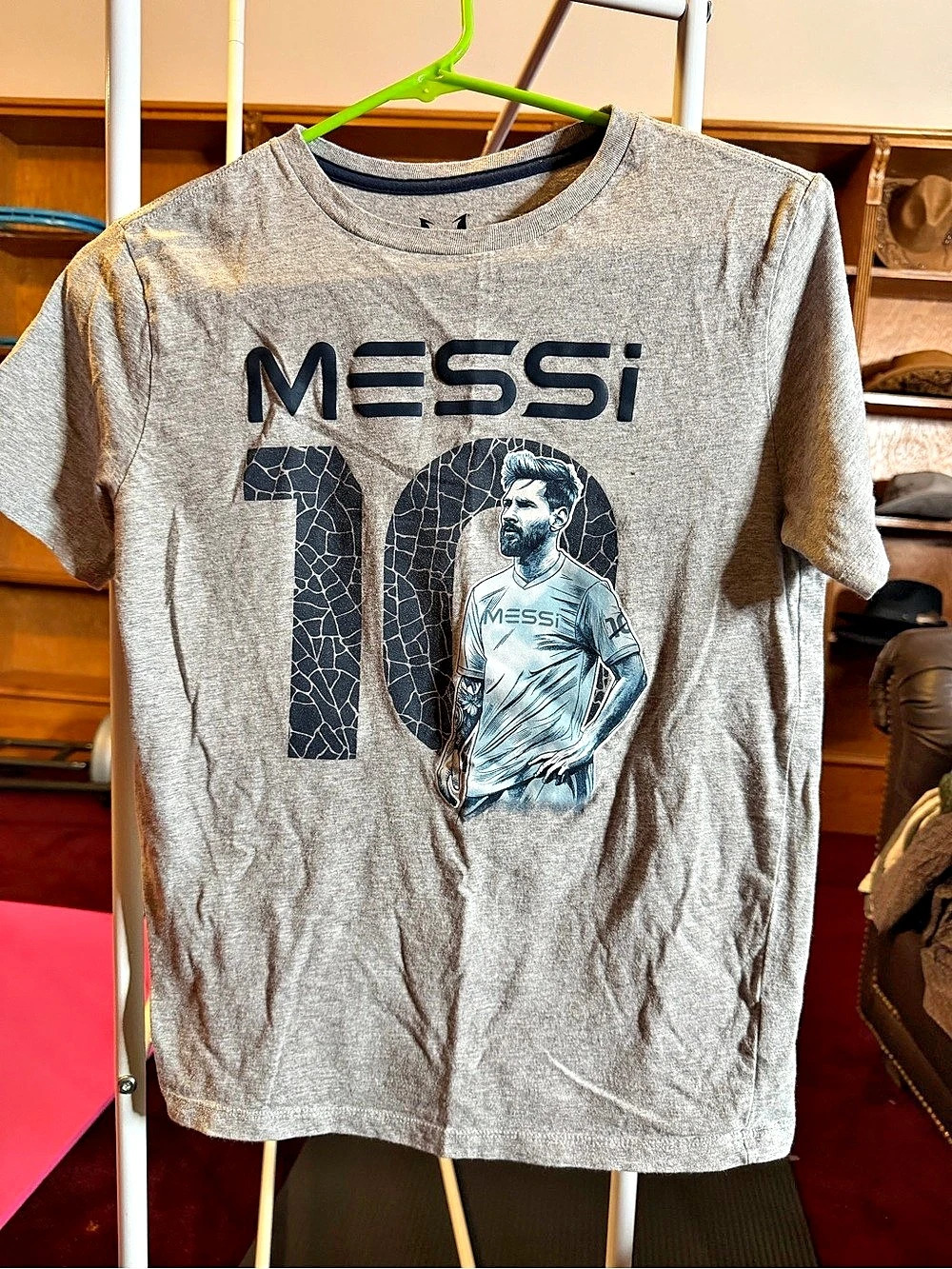 Messi Collection graphic tee Gray Boys XL (14-16)